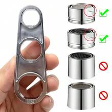 1/2pcs 6-In-1 Faucet Wrench, Aerator Removal Tool, Universal Faucet Disassembly Wrench - View 3