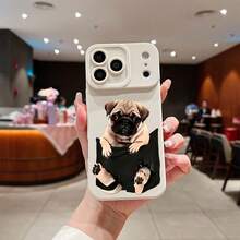 compatible with Appleおよびcompatible with Samsung Galaxyシリーズス スマホケース キャラクター  TPU素材、強化されたレンズ保護、瞳孔デザイン。 パグケース  11  17e 手机壳  17e 手机壳 家族、恋人、友人、そして子供たちへのプレゼントに最適です。  16 Pro Max/15 Pro/S24 Ultra/11 Pro Max/12/S22/S24/17e/17 Pro Max/ 13 pro/16/11 Pro/Apple  Air/15 Pro Max/14 Pro/14 Pro Max/17 Pro/14/S23/S25 Plus/12 Pro/S25/17/S25 Edge/15 Plus/12 Pro Max/15/16 Pro/16 Plus/S22 Ultra/S25 Ultra/14 Plus/S23 Ultra/13/16e/13 Pro Max - ホワイト - チェックする 22