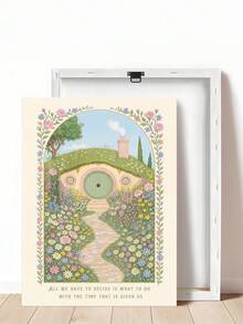 1件“我们只需决定”语录印刷品，奇幻墙饰，童话故事主题印刷品，书虫墙饰，现代奇幻书籍语录，花冠艺术，书迷礼物，奇幻书籍海报，少女书籍艺术，送给朋友的理想礼物，卧室艺术印刷品，客厅装饰，办公室装饰，厨房装饰，浴室装饰，墙饰，墙面装饰，家居装饰，房间装饰，帆布墙饰，海报，带框墙饰，可选画框 - A - 查看 8