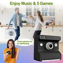 Instant Print Camera,48MP 1080P HD Point And Shoot Cameras With Flash,8X Zoom Digital Camera Instant Print Support Dual HD Video,Instant Print Camera With Games, Filters, Music,Selfie Mode,Christmas Holiday Birthday Gifts - Multicolor - View 9