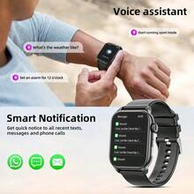 GAWSUG Jam Tangan Pintar Pria Layar Sentuh AMOLED 1,95 inci dengan Panggilan Nirkabel Bluetooth, Tampilan Jam Kustom, Mode Multi-Olahraga, Pemantauan Kesehatan Wanita, Detak Jantung, Monitor Oksigen Darah, Jam Tangan Pintar untuk Wanita yang Kompatibel dengan iOS & Android - View 7