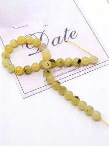 6/8/10mm natürliche gelbe Opalstein runde lose Perlen für Schmuckherstellung, DIY Armband Halskette Accessoires. - Verschiedenfarbig - Übersicht 6