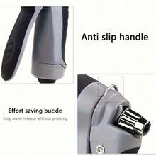 Heavy Duty High Pressure Water Gun With Upgraded Thickened Rod & Copper Nozzle - Durable Hose Sprayer Suitable For Car Wash, RV Cleaning, Garden Hose, Driveway, - Portable Pressure Washer Gun - 長塑膠黑色槍 - 查看 11