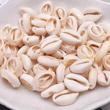 50/100/200 Pcs Natural Seashell Spiral Beads, Large Hole Smooth Cut Oval Beach Shell Decor, DIY Crafts, Jewelry Making Supplies - Shell - View 2