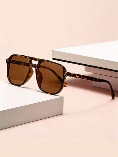 1pc Unisex, Large Gradient Frames That Slim The Face, Suitable For Beach Trips, Leisure, Golf, Cycling, Fishing, And Various Other Outdoor Activities