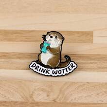 Ghim cài áo hình mèo đen, hình ếch, hình cá voi, ghim cài ve áo, huy hiệu cài trên ba lô, phụ kiện quần áo, trang sức thời trang, quà tặng. - màu đen - Xem 12