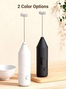 电动奶泡器，强力手持奶泡器，迷你奶泡器，咖啡搅拌器，不锈钢饮品搅拌器（适用于咖啡、拿铁、奶油、卡布奇诺、抹茶、热巧克力），便携式奶泡器，无线电动搅拌器，迷你咖啡机，学习用品，厨房餐饮用品，家居必备，女士礼物，男士礼物，学习用品 - 彩色 - 查看 12