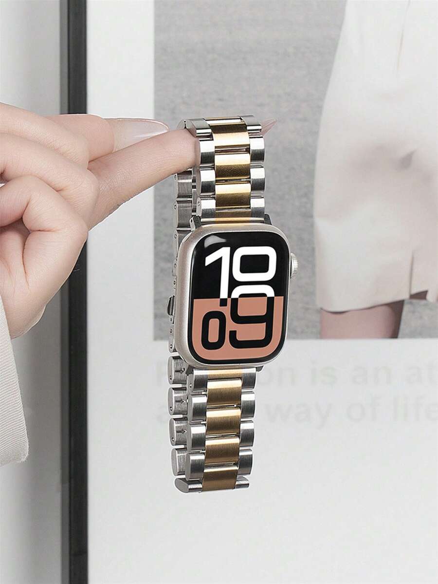 不锈钢商务表带，兼容 42mm、38mm、40mm、41mm、44mm、45mm、46mm、49mm，时尚智能手表替换表带，适用于 Series Ultra2、Ultra SE2、SE 11、10、9、8、7、6、5、4、3、2、1，男女皆宜，是学生返校的理想礼物
