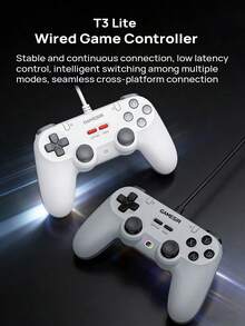 GAMESIR Mando de juegos con cable, baja latencia y respuesta instantánea, cambio inteligente entre múltiples modos, conectividad multiplataforma sin interrupciones, compatible con PC/Switch/Android/iOS. - Ver 1