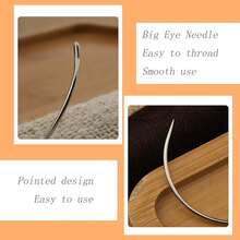 50支弯针 皮革和编织针 用于地毯、皮革、帆布的修补、定型、编织、造型和工艺品制作 - A - 查看 4