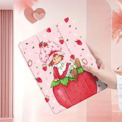 Sentado en una fresa gigante. Esta elegante funda es compatible con las tabletas y . Está hecha de silicona TPU y ofrece protección contra golpes y caídas, además de una sensación superior. Es un regalo ideal para familiares, amigos y seres queridos, y una opción perfecta para Navidad, San Valentín.