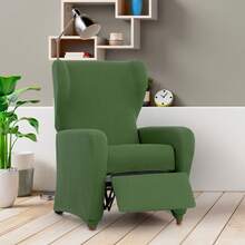 Kiva Universal And Versatile Recliner Chair Cover, Various Colors Available – Easy-To-Fit Protective Chair Cover For Backrest, Seat And Arms - 綠色尤利西斯 - 查看 5