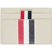 Thom Browne Beige Single Card Holder |  | Card Holders - Default - View 1