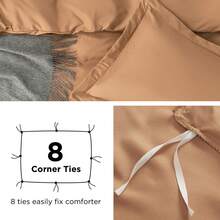 Bedsure Summer Vacation Bedding Set (Holiday Essentials), Duvet Cover 2/3 Pieces - Soft Double Brushed Polyester Microfiber Duvet Cover With Zipper Closure, High-Quality Summer Bedding Set, King/Queen/Full/Twin/Twin Xl Duvet Cover Set, Twin XL Soft Bedding Set Gift For Graduation/Vacation/Birthday Decoration/Back To School, For Room Decor, Home Decor, Bedroom Decor, Dorm Decor, Father's Day Gift - Màu Cam cháy - Xem 4