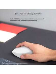 Chuột không dây Logitech M172, 2.4GHz với đầu thu USB mini, thời lượng pin 12 tháng, độ phân giải quang học 1000 DPI, dùng được cả hai tay cho PC/Mac/Laptop. - Xem 5