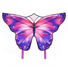 Butterfly Kite With String & Handle, Easy To Fly Beginner Kite For Kids & Adults - Purple, 1 Piece - View 2