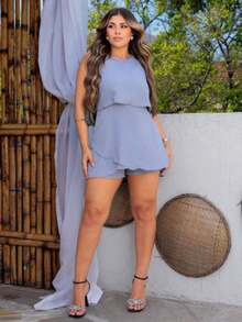 Divo Women's Romper - Gris - Ver 5