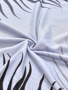 1pc/4pcs/6pcs Chair Cover, Milk Silk Fabric Anti-Slip Elastic Full Wrap Chair Slipcover, Printed Feather Pattern, Suitable For All Seasons - Multicolor - View 10