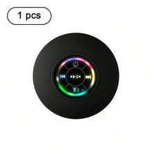 LED Lighting Waterproof Bathroom Bluetooth Speaker With Large Suction Cup, Portable Waterproof Bluetooth Speaker - Multicolor - View 15