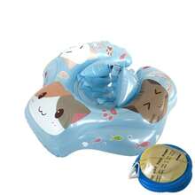 1 Bộ phao bơi cho bé, thiết kế chống lật, có mái che nắng, hai khoang khí, có thể gắn thêm đuôi, phù hợp cho bé từ 3-36 tháng tuổi. - Nhiều màu - Xem 12