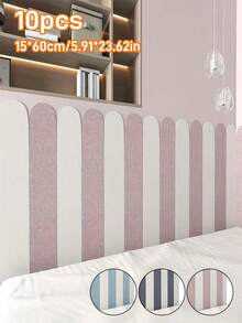 10pcs/Set 35.43" X 5.91" Modern Minimalist Arch Pattern Peel And Stick Wall Decals, Removable Reusable Home Decor For Living Room, Entryway, Bedroom, Comes With Easy Installation Instructions - 5.91 Inch * 23.62 Inch [10 Sheets] - View 8