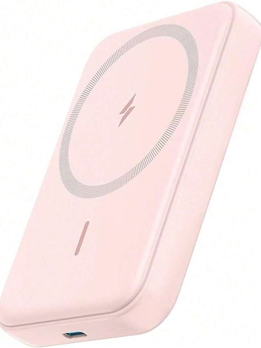 Pin dự phòng sạc nhanh di động 5000mAh MagSafes từ tính không dây với sạc nhanh 20W, siêu mỏng và nhỏ gọn, pin tốc độ cao, nam châm mạnh giúp sạc dễ dàng, tương thích chính xác với dòng 12-17 Pro/Pro Max, tiện lợi mang theo khi đi làm và du lịch, nguồn điện dự phòng khẩn cấp nhân dịp Lễ Tưởng niệm và Khởi động mùa hè. - Hồng - Xem 1