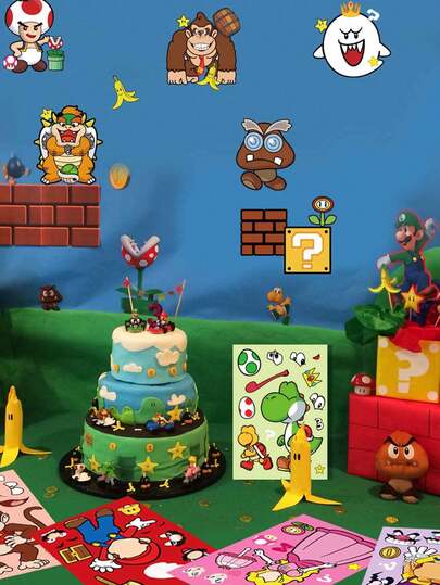 Sega Pegatina - Pegatina de cara de rompecabezas interactiva de dibujos animados, adecuada para fiestas, reuniones familiares, etc. Ideal para regalar pequeños obsequios a familiares y amigos en fiestas y reuniones.