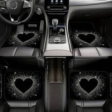 1pc Car Decorative Printed Trunk Mat, Essential Travel Accessory For Various Vehicle Models, Must-Have Interior Upgrade With Creative Heart Pattern Design In Sweet Style To Enhance Ambiance And Keep Your Boot Neat & Dry – Perfect Gift Or Personal Use - A - View 5