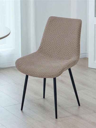 1 Stück einfarbige Esszimmerstuhlbezüge, nordischer gebogener Stuhlbezug für Küche, Stretch Stuhlsitzbezug für Hochzeit, Party, Restaurant