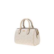 Bolso de hombro con estampado de letras Coach para mujer - Tiza blanca CW329IMXU5 - Ver 3