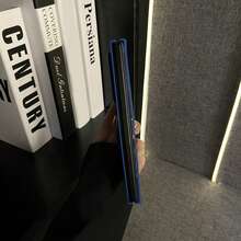 奢华简约光滑3D心形克莱因蓝手机壳，兼容三星Galaxy Z Fold7、ZFold7、Z Fold6、ZFold 5、Zfold6、Fold4，防震后盖 - 藍色 - 查看 7