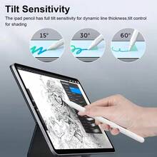 Lápiz stylus capacitivo compatible con iPad/teléfonos Android y tabletas, con sensibilidad a la inclinación y rechazo de la palma, escritura suave, carga rápida, alta precisión y sensibilidad, adecuado para el 95% de los dispositivos con pantalla táctil del mercado - Multicolor - Ver 4