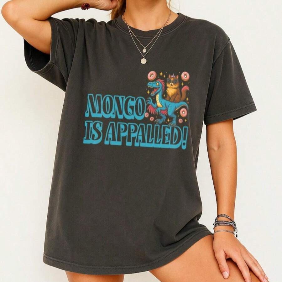 Mongo Is Appalled! Dungeon Crawler Carl, Princess Donut Shirt, Bookish Gift - 黑色 - 查看 1