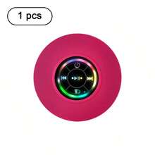 LED Lighting Waterproof Bathroom Bluetooth Speaker With Large Suction Cup, Portable Waterproof Bluetooth Speaker - Multicolor - View 11