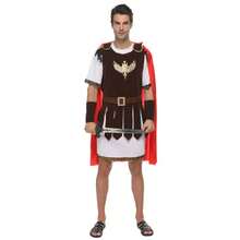 Adult Men's Ancient Roman Warrior Cosplay Costume Set, Gladiator Stage Performance Outfit - Multicolor - View 4