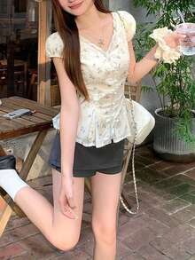 Women Tops - Apricot - View 3