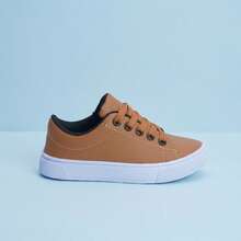 Girls' School Sneakers | Stylish And Durable, Perfect For School | Sizes 25 To 36 | GET YOURS NOW! - 駝色 - 查看 3
