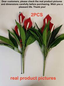Combinación de plantas tropicales artificiales: Diseñadas con características resistentes a los rayos UV y a prueba de agua, adecuadas para entornos exteriores y húmedos. Estas plantas y flores verdes realistas están hechas de materiales de alta calidad de PE/PVC, agregando un encanto vibrante a los accesorios de fotografía, la decoración del hogar interior, los telones de fondo de bodas o los ambientes de apartamentos. - Multicolor - Ver 10