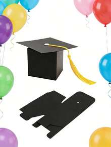 10pcs Graduation Decorations, Graduation Candy Boxes, DIY Graduation Cap Boxes, Graduation Gifts, Small Graduation Party Gifts - Upgraded Version - View 5