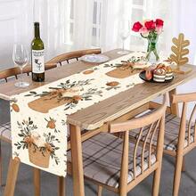 1 pezzo Runner da tavolo in poliestere tessuto con motivo a pecora, disponibile in varie misure, lavabile in lavatrice, resistente al calore e alle macchie, facile da pulire. Adatto per la decorazione del tavolo, feste, regali, forniture per la casa e decorazioni per interni. - Multicolore - Visualizzare 8