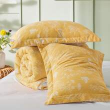 Bedsure Summer Vacation Bedding Set (Holiday Essentials), Comforter Set - Cute And Soft Reversible Botanical Flowers Comforter With 1/2 Pillow Shams, Twin XL Cooling Comforter Set, Soft Bedding Set Gift For Graduation/Vacation/Birthday Decoration/Back To School, For Room Decor, Home Decor, Bedroom Decor, Dorm Decor, Father's Day Gift - Màu vàng - Xem 6
