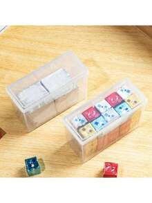 1 hộp đựng thực phẩm trong suốt, hộp đựng phô mai để tủ lạnh, hộp bảo quản hành gừng tỏi trái cây có nắp lật, ngăn đựng bơ. - Trong sáng - Xem 3