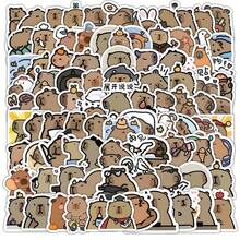 100PCS New Style Cute Cartoon Capybara Graffiti Stickers For Helmet Bicycle Hand Account Pencil Case Decals - 100PCS - View 3