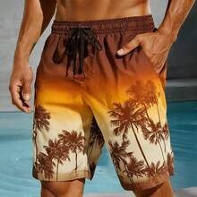 Men's Board Shorts Gradient Multicolored Palm Tree 3D Print Casual Beach Shorts Summer Casaul Vacation Lightweight Sport Shorts - DKC04C20261211X - 查看 8