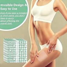 30 Pcs Thigh Lift Tape Cellulite Adhesive Waterproof Body Lifting Tape For Saggy Skin Tummy Arms Inner Leg For Beauty Women,It's Multifunctional; You Can Explore New Ways To Play With It, And It Can Also Be Used As A Disposable Oil Paint Mix.(Curved Edge,3.14 X 3.93 Inch) - View 1