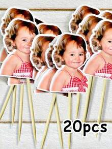 1/10/25 chiếc que cắm bánh kem in ảnh theo yêu cầu - Que cắm bánh cupcake in ảnh chân dung cá nhân, que cắm bánh cupcake in ảnh khuôn mặt theo yêu cầu, que trang trí bánh cupcake hình mũ sinh nhật, thích hợp cho bánh sinh nhật, dễ dàng đặt lên bánh, lý tưởng cho sinh nhật, họp mặt gia đình, ngày lễ. - Nhiều màu - Xem 18