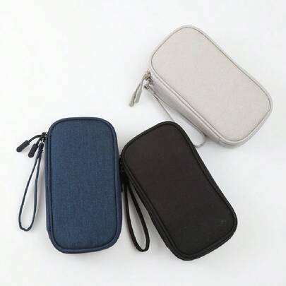Bolsa organizadora portátil multifuncional para accesorios digitales, cables, auriculares, power bank