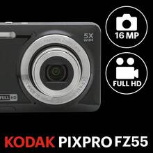 Kodak PIXPRO FZ55 Digital Camera, Black - View 4
