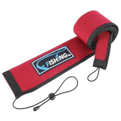 Lightproof Neoprene Fishing Rod Sleeve - Fishing Rod Cover For Sge And Transportation - Puncture Resistant Rod Sock For Ca Trolling Spinning Rods