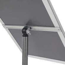 WUPYI Informationsständer, Verstellbarer Aluminiumlegierung Plakatständer, Standdisplay für Restaurants, Einkaufszentren, Hotels, Büros, Schulen - 1PC - Übersicht 11